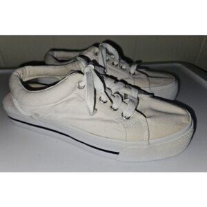 * TOTES SPORT White Sling Back Athletic Canvas Sneakers Ladies Size 8